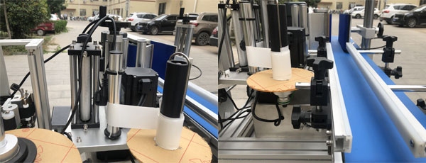 平面貼標機-全自動雙側平面貼標機設備實拍圖